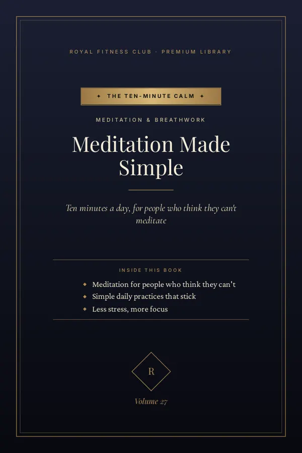 Meditation Made Simple — cover